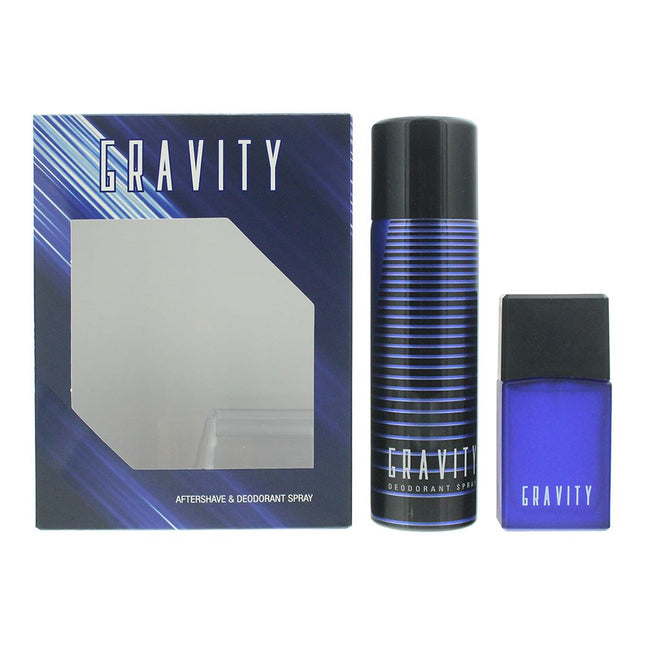 Coty Gravity Aftershave 30ml Spray & Deodorant Spray 120ml Gift Set