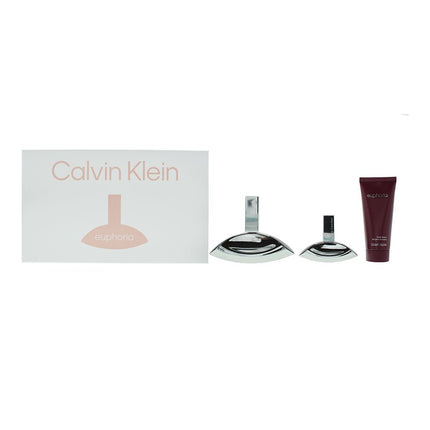 Calvin Klein Euphoria Eau de Parfum 100ml + 30ml + Body Lotion Gift Set for Her