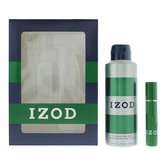 Izod Green Eau De Toilette 15ml + Body Spray 200ml Gift Set For Him