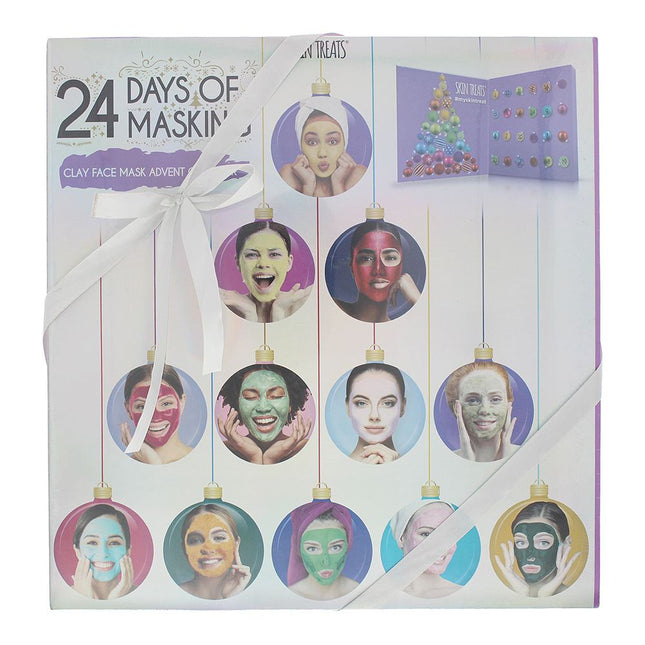 Skin Treats 24 Days of Masking - Clay Face Mask Advent Calendar - 24 Masks