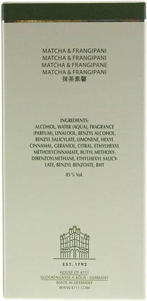 4711 Acqua Colonia Matcha & Frangipani Eau De Cologne 50ml