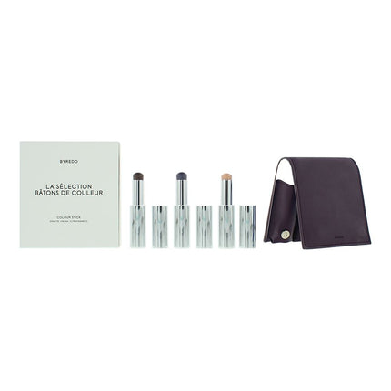 Byredo Colour Stick Set 3 x 9g with Leather Pouch Plum - Dravite, Vienna + Ultramagnetic