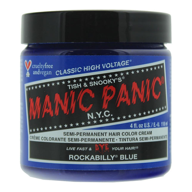 Manic Panic High Voltage Semi Permanent Hair Color Cream 118ml Rockabilly Blue