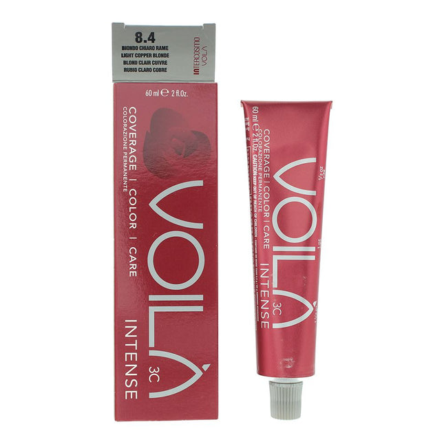 Intercosmo VoilÃ  3C Intense 8.4 Light Copper Blonde Hair Colour 60ml