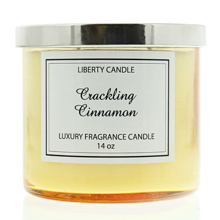 Liberty Candles Crackling Cinnamon - Luxury Fragrance Candle 397g Twin Wick
