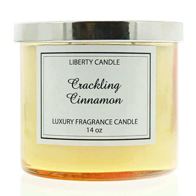 Liberty Candles Crackling Cinnamon - Luxury Fragrance Candle 397g Twin Wick