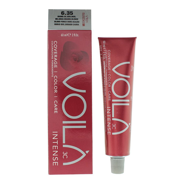 Intercosmo VoilÃ  3C Intense 6.35 Dark Golden Mahogany Blonde Hair Colour 60ml