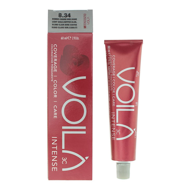 Intercosmo VoilÃ  3C Incense 8.34 Light Golden Copper Blonde Hair Colour 60ml
