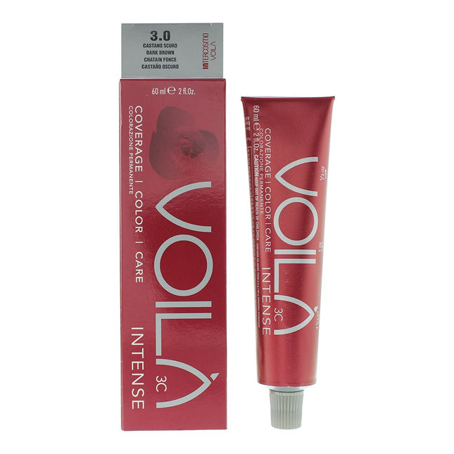 Intercosmo VoilÃ  3C Intense 3.0 Dark Brown Hair Colour 60ml