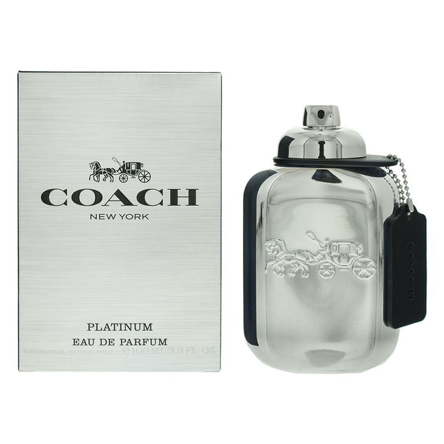 Coach Platinum Eau de Parfum 100ml Spray Mens - NEW. EDP - For Him