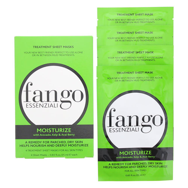 Borghese Fango Essenziali Moisturize Treatment Sheet Mask 4 x 25ml