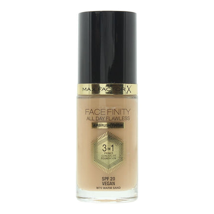Max Factor Face Finity All Day Flawless 3 In 1 Foundation 30ml - 70 Warm Sand