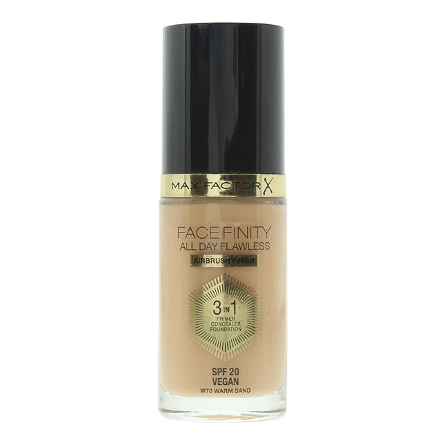 Max Factor Face Finity All Day Flawless 3 In 1 Foundation 30ml - 70 Warm Sand