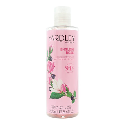 Yardley English Rose Luxury Body Wash 250ml Women's New.