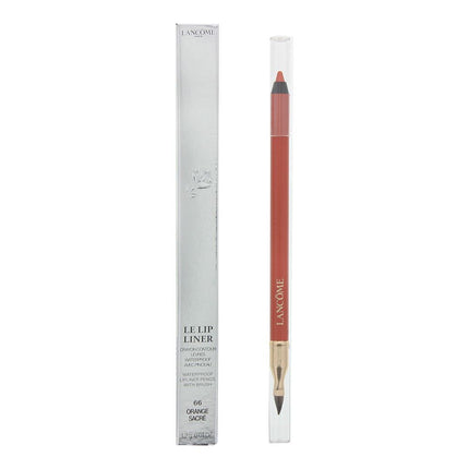 Lancome Le Lip Liner Waterprrof Lip Liner Pencil with Brush - 66 Orange Sacre