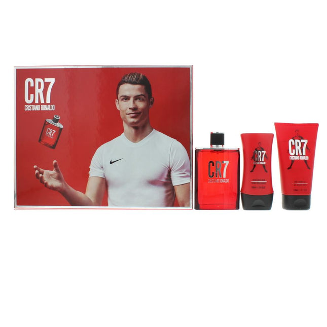 Cristiano Ronaldo CR7 Eau de Toilette 100ml Shower Gel After-Shave Balm Gift Set