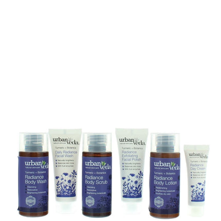 Urban Veda Radiance Discovery Travel Skincare Gift Set Turmeric + Botanics