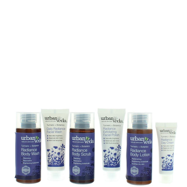 Urban Veda Radiance Discovery Travel Skincare Gift Set Turmeric + Botanics
