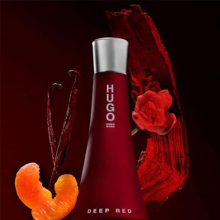 HUGO BOSS Deep Red Eau de Parfum for Her 50ml, Ambery Fragrance With Notes Of Clementine, Freesia, Sandalwood - Medium Longevity