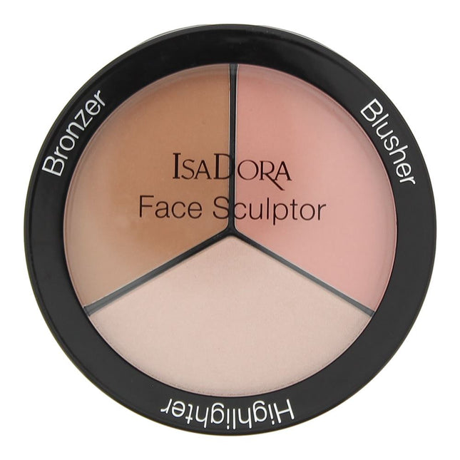 Isadora Face Contour Bronzer/Blusher/Highlighter 01 Warm Peach 18g