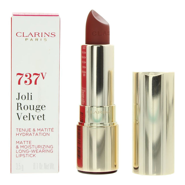 Clarins Joli Rouge Velvet Matte & Moisturizing Lipstick 3.5g - 737V Spicy Cinnamon