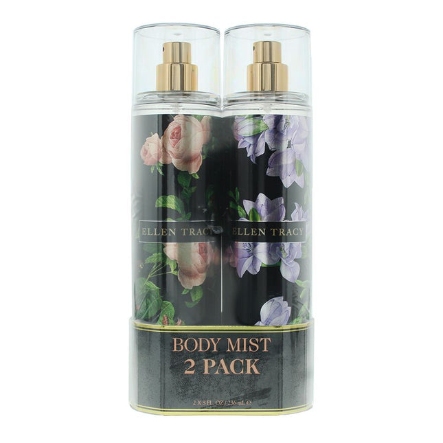 Ellen Tracy Floral Courageous Body Mist 236ml + Radiant Body Mist 236ml Gift Set