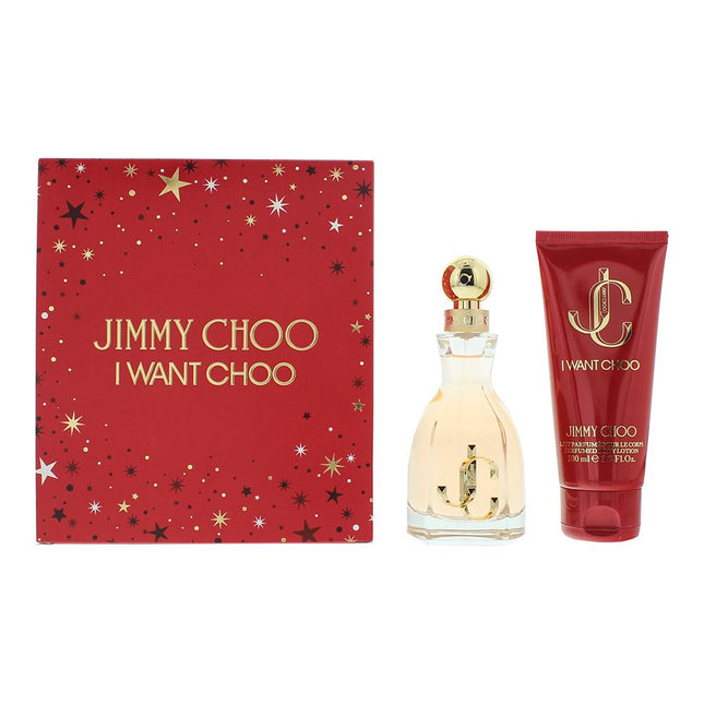 Jimmy Choo I Want Choo Eau de Parfum 60ml + Body Lotion 100ml Gift Set for Her