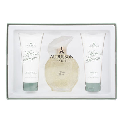 Aubusson Histoire d'Amour EDP 100ml, Shower Gel 100ml & Body Lotion 100ml Set