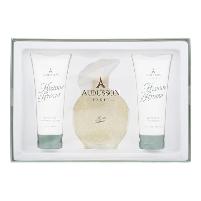 Aubusson Histoire d'Amour EDP 100ml, Shower Gel 100ml & Body Lotion 100ml Set