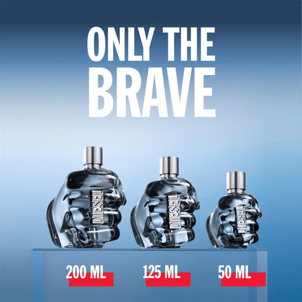 Diesel Only The Brave Iconic Eau de Toilette Aftershave 50ml, Perfume For Men, The Original Fresh Mens Fragrance, Citrus Woody Fragrance with Lemon, Mandarin, Leather & Cedar