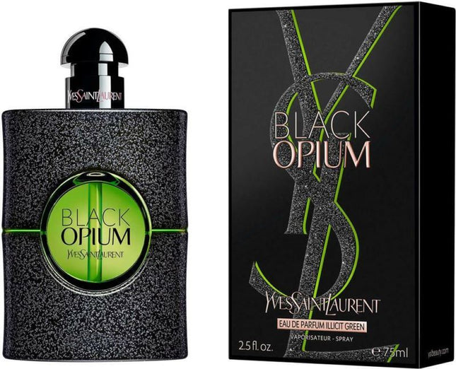 Yves Saint Laurent Black Opium Illicit Green Eau de Parfum 75ml Spray for Her