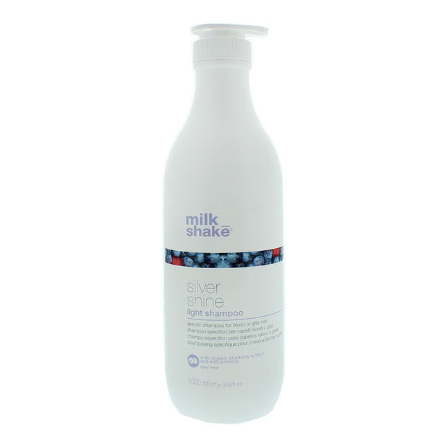 milk_shake Silver Shine Light Shampoo 1000ml - For Blonde Or Grey Hair