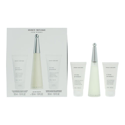 Issey Miyake Eau Dissey Eau de Toilette 50ml, Body Lotion 50ml + Shower Cream