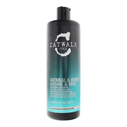 TIGI Oatmeal & Honey Nourishing Shampoo 750ml For Dry, Damaged Hair Colour Safe
