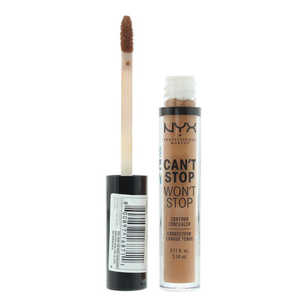 NYX Cant Stop Wont Stop 24H Concealer 3.5ml - Mahogany