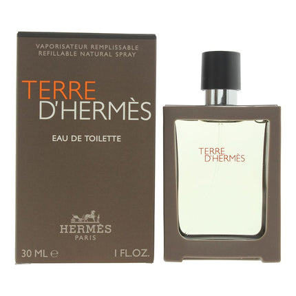 Hermes Terre Dhermes Refillable Eau de Toilette 30ml Spray for Him