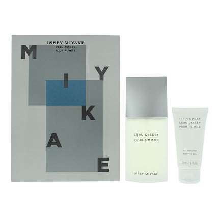 Issey Miyake L'eau D'issey Pour Homme Eau de Toilette 75ml + Shower Gel 50ml Gift Set for Him