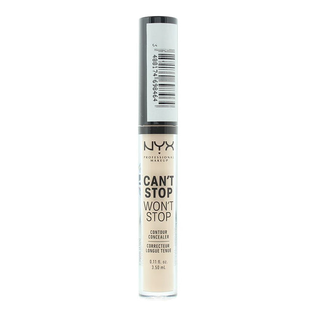 NYX Cant Stop Wont Stop 24H Concealer 3.5ml - Light Ivory