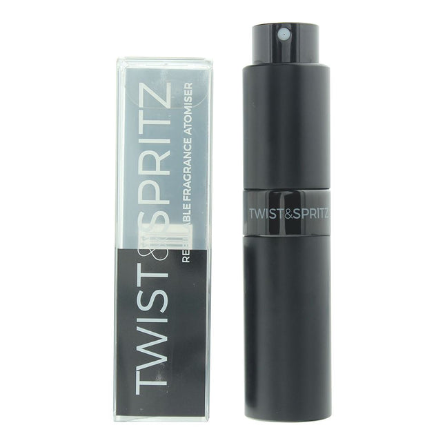 Twist  Spritz Atomiser Refilable Black Spray 8ml