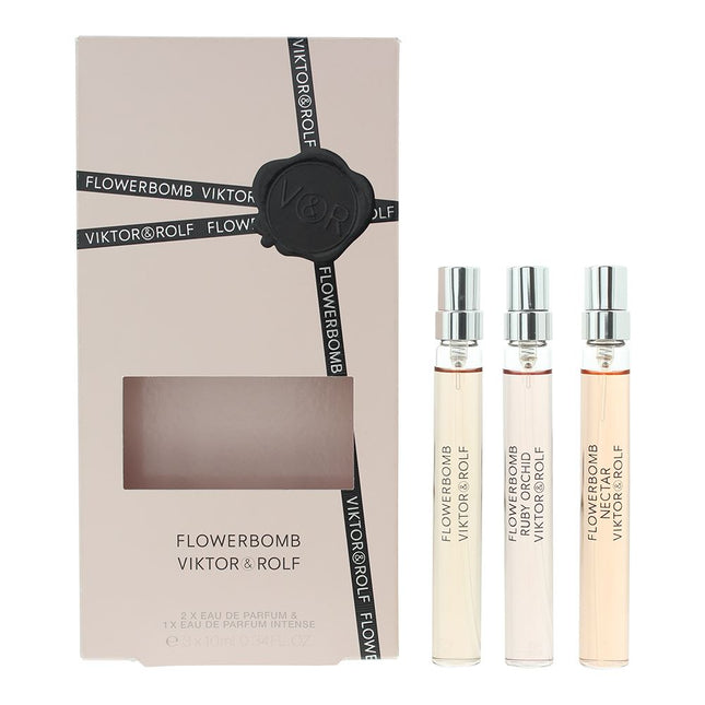 Viktor & Rolf Flowerbomb Eau De Parfum 10ml x 3 Travel Spray