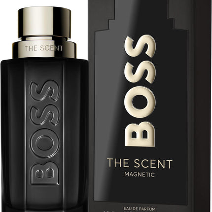 HUGO BOSS The Scent Magnetic Eau de Parfum for Him 100ml, Ambery & Fruity Fragrance with Notes of Maninka Fruit, Bran Absolute and Vanilla - High Longevity