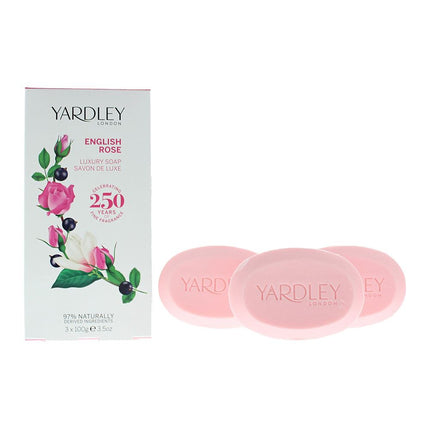 Yardley English Rose Luxury Soap 3 x 100g For Her