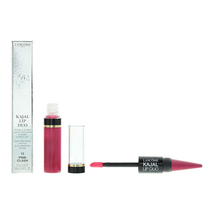 Lancome Lip Kajal Duo 12 Pink Clash High Precision Lipstick 2.7g & Illuminating Gloss 5.6ml