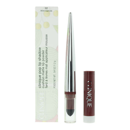 Clinique Clinique Pop Lip Shadow 02 Brown Sugar Pop Cushion Matte Lip Powder 1.2