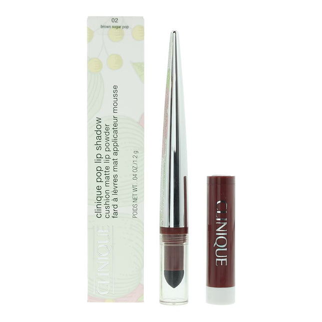 Clinique Clinique Pop Lip Shadow 02 Brown Sugar Pop Cushion Matte Lip Powder 1.2