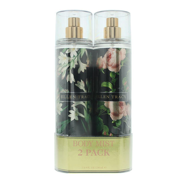 Ellen Tracy Floral Confident Body Mist 236ml + Courageous Body Mist 236ml Set