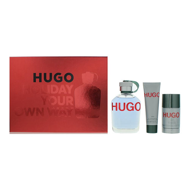 Hugo Boss Hugo Man 3 Piece Eau de Toilette 125ml Gift Set