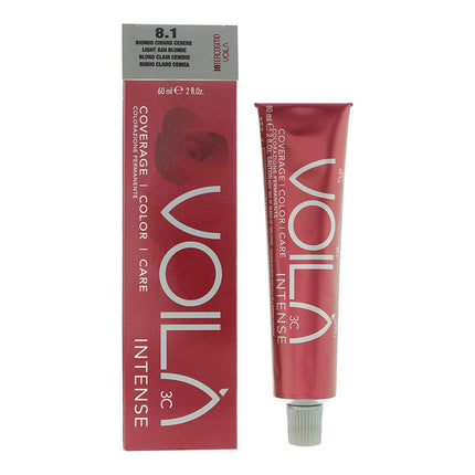 Intercosmo VoilÃ  3C Intense 8.1 Light Ash Blonde Hair Colour 60ml