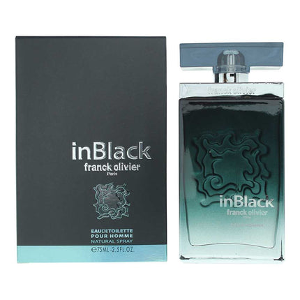 Franck Olivier In Black Eau De Toilette 75ml Spray for Him