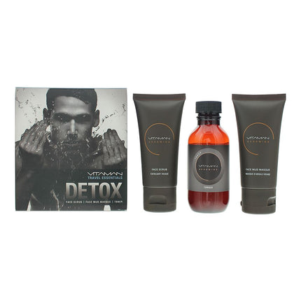 Vitaman 3 Piece Detox Gift Set: Toner 100ml - Face Scrub 50ml - Face Mask 50ml